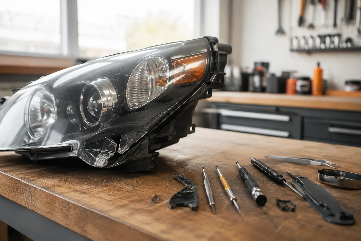 Reparación de faros rotos